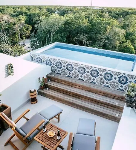 Apartamento Boho Penthouse Sunset View Priv. Pool Aldea Zama